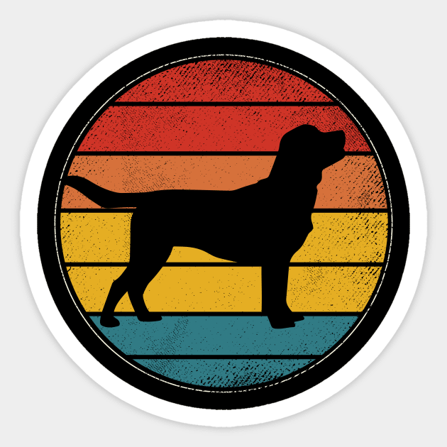 Labrador Dog Vintage Retro Dog Mom Dad Lover Gift Sticker by blacks store